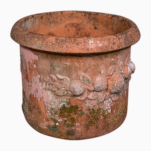 Large Vintage Italian Terracotta Garden Planter, 1970s