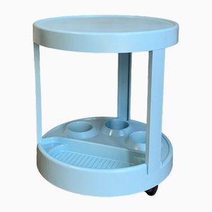 Italian Plastic Rolling Bar Cart, 1970s