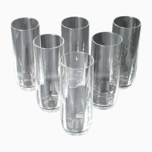 Crystal Glasses Set for Champagne from Baccarat, Set of 6