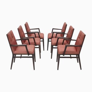 Sedie vintage in legno, anni '70, set di 6