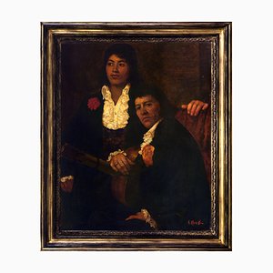 Giacomo Moretti, Prima del concerto, 1970, Olio su tela