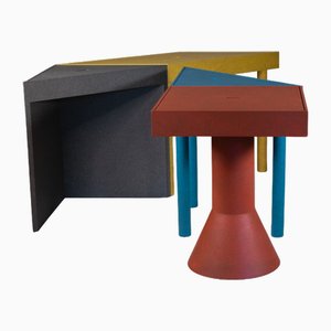 Tangram Table by Massimo Morozzi for Cassina, 1988, Set of 4