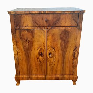 19th Century Biedermeier Walnut Half Cabinet