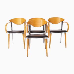 Vintage Spanish Chairs by Capdell, 1980s, Set of 4