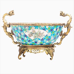 Jardinière Art Nouveau Antique par Longwy, France, 1890s