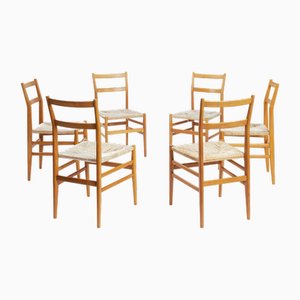 Sedia Leggera di Gio Ponti per Cassina, 1956, set di 6