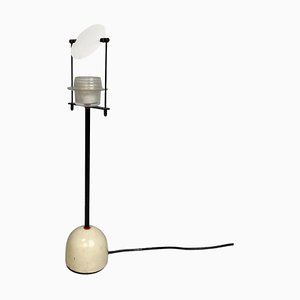 Italienische Moderne Tischlampe aus Metall in Schwarz & Weiß mit Richtungslicht, 1980er