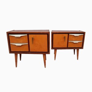 Vintage Maple Bedside Tables, 1960s, Set of 2
