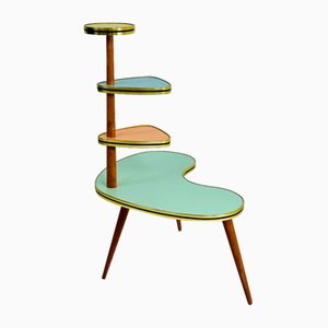 Soporte para plantas alemán grande de colores, años 50