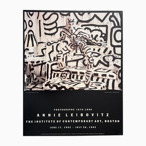 Annie Leibovitz Ausstellungsplakat mit Keith Haring, 1990er