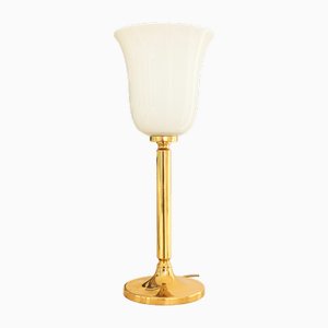 Large Tulip Lamp in Glass and Brass, 1960s