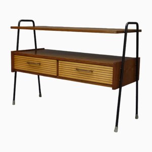 Mid-Century Side Table with Drawers, 1950s