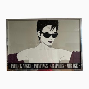 Patrick Nagel, Female Figure, 1980s, Giclée Print, Framed