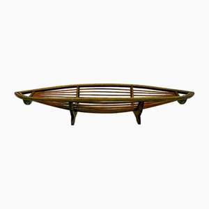 Mid-Century Large Wooden Fruit Basket, 1960s