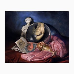 Maxmilian Ciccone, The Magnifying Glass and the Art, 2004, Oil on Canvas