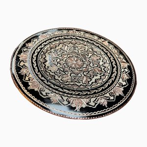 Vassoio in rame dal design inciso