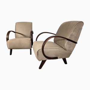 Fauteuils par Jindrich Halabala, 1940s, Set de 2