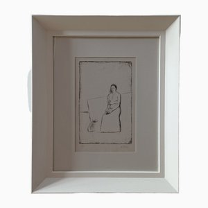 Carlo Carra, Solitudine, 1944, Lithographie auf Zink