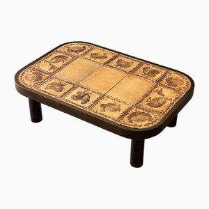 Coffee Table with Animal Decoration, 1960s