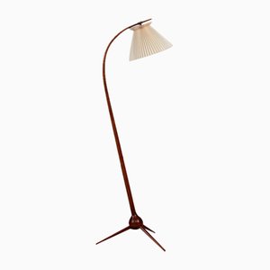 Lampada da terra Bridge Tripod di Severin Hansen per Haslev Møbelsnedkeri, Danimarca, anni '50