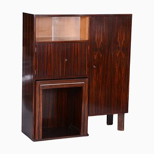 Art Deco Secretary Sideboard in Macassar & Maple, 1930s