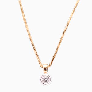 Halskette mit Diamant-Anhänger