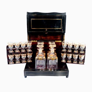 Napoleon III Liquor Cellar in Baccarat Glass, Set of 20