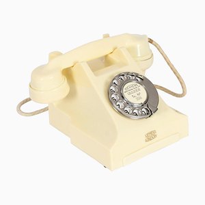 Teléfono 356 vintage en color marfil de Siemens, años 50