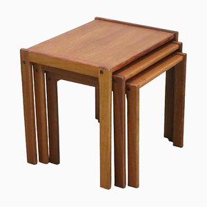 Tavoli ad incastro Mid-Century di Frankenau, anni '60, set di 3, set di 3