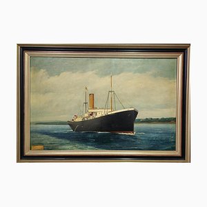 Rafael Monleón, Paesaggio, 1890, Olio su tela, con cornice