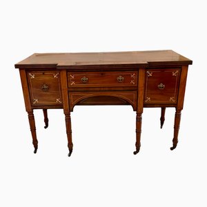 Fine Quality Antique Regency Brass Inlaid Mahogany Breakfront Sideboard , 1815