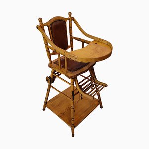 Art Nouveau Folding Children's Chair, 1890s
