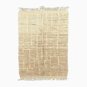 Moroccan Beige Berber Wool Rug