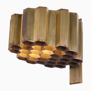 Honeycomb Wall Lamp by Jules Wabbes, 1950s