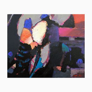Ali Shamsi, Figures, 2008, Oil on Canvas