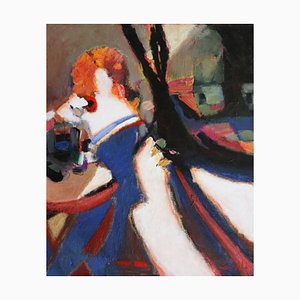 Ali Shamsi, Blume, 2008, Öl auf Leinwand