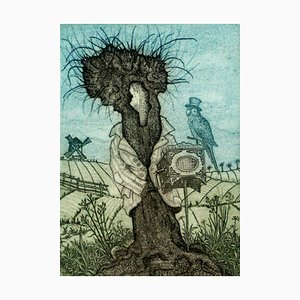 Marcian Bocianowski, Canticle II, Etching on Paper, 2000s