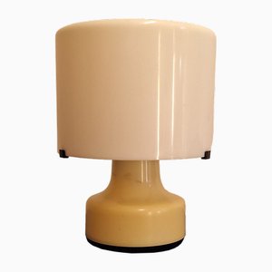 Vintage Tischlampe mit Fuß und Schirm aus Kunststoff, 1970er