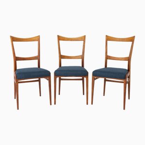 Vintage Stühle aus Kirschholz, Italien, 1960er, 3er Set