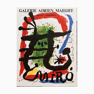 Joan Miró, Poster di opere grafiche della Galerie Adrien Maeght, 1965, Litografia