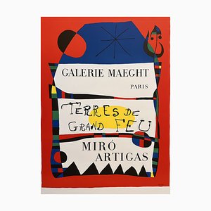 Joan Miró, Artigas Galerie Maeght, Paris: Terres De Grand Feu, 1956, Litografia