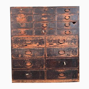 Meiji Japanese Tansu Shop Storage Cabinet with Drawers, 1890s