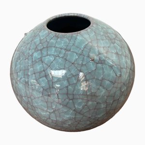 Vaso Hagi Yaki Ikebana in ceramica, Giappone, anni '80