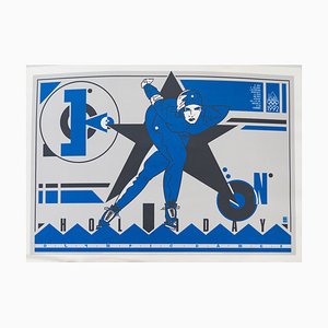 Bruno Bressolin, Ice on Holiday: Olympique Dame Lalenkowa, 1986, Sérigraphie