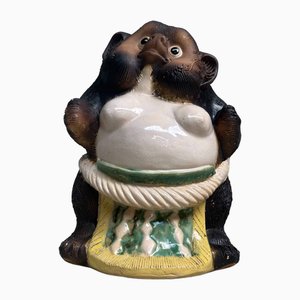 Dekorative Tanuki Tanuki Statue, 1970er