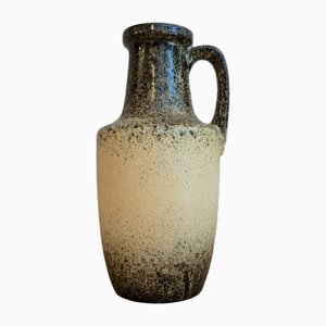 Mid-Century Speckled Glaze Handled Vase by Scheurich Keramik
