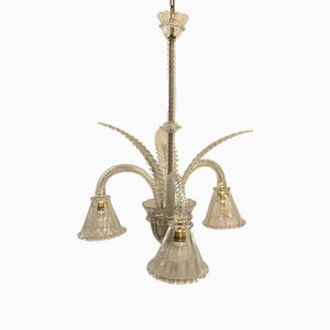 Vintage Chandelier attributed to Angelo Seguso for Seguso, 1950s
