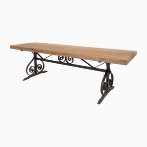 Tavolo antico in quercia, Francia, 1850