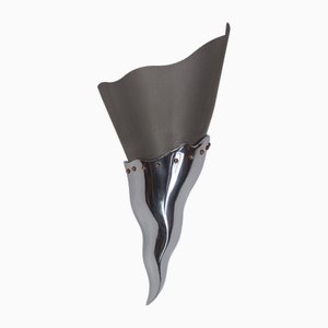 Postmodern Aluminium Sconce Cyrano by Bernard Dequet for Lucien Gau, 1990s