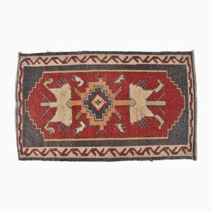 Vintage Turkish Handmade Wool Small Rug, 1960s